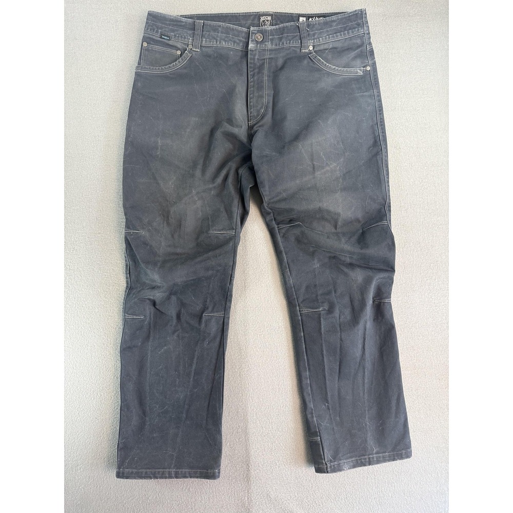 Kuhl Rydr Pants Mens 38x30 Blue Regular Fit Stretch Canvas Workwear Outdoor